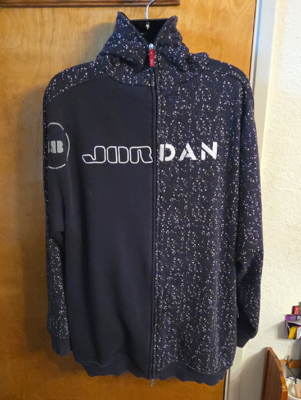 Vintage Jordan Brand Air Jordan Galaxy Flight Reversible Full Zip Hoodie XXL